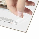 Рамка 30х40 см небьющаяся, багет 20 мм пластик, BRAUBERG "HIT3", белая с двойной позолотой, 391383