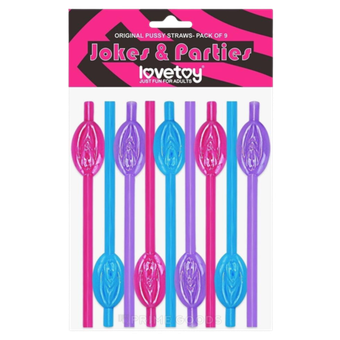 Трубочки в виде вагины (9 штук)