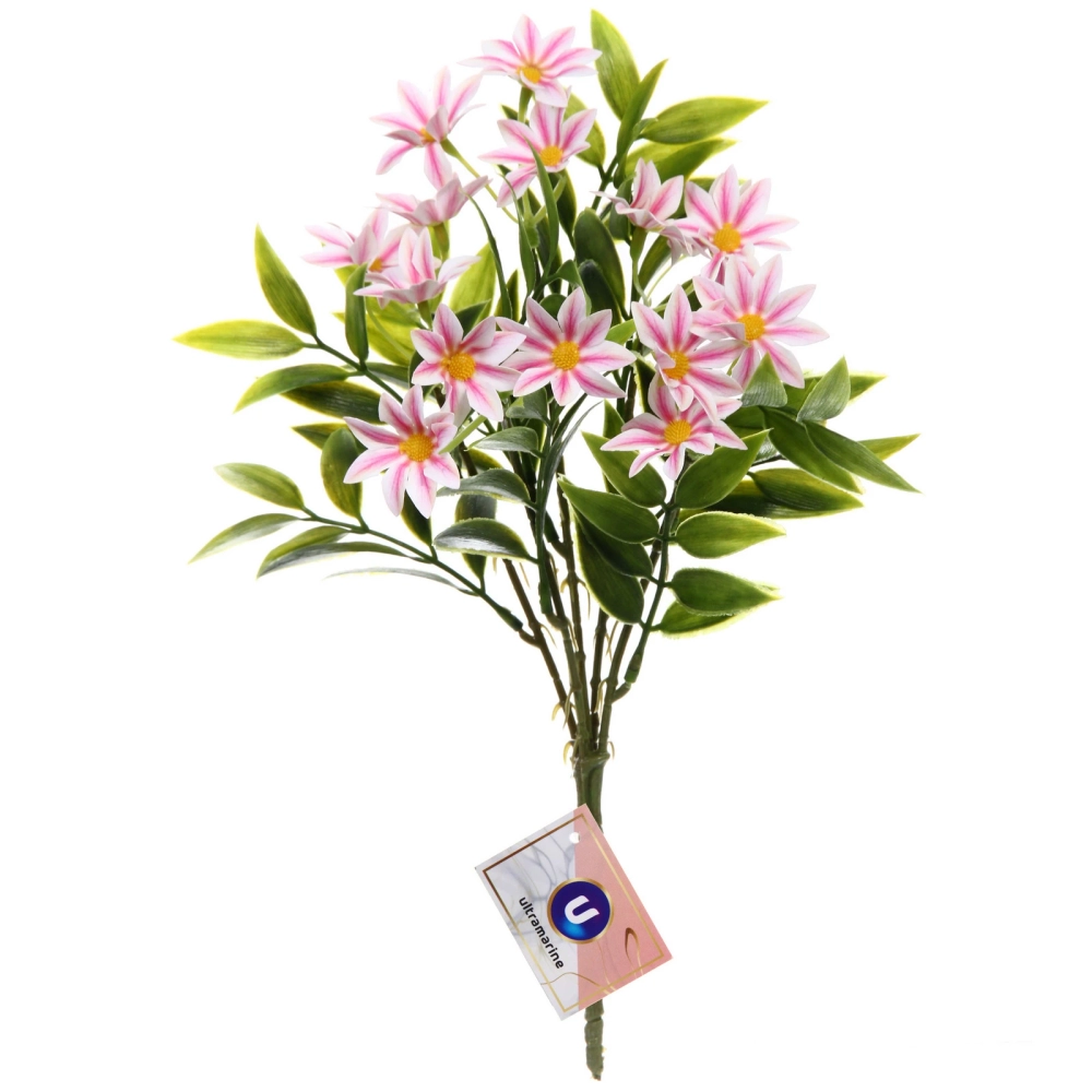Искусственные цветы «Волшебство лета» 32см Космея 15 цветков розовые