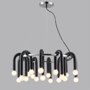 5699/20 MODERNI LN23 119 чёрный, хром Люстра E14 20*60W 220V CASPIAN