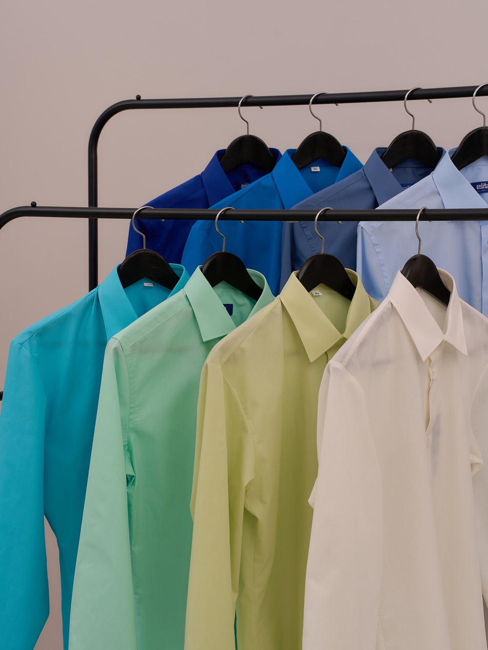 Сорочка мужская ELITA длинный рукав, цвет голубой, хлопок/пэ 70012 35