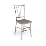 Стул Трилогия светло-серый Connect 25 / Хром