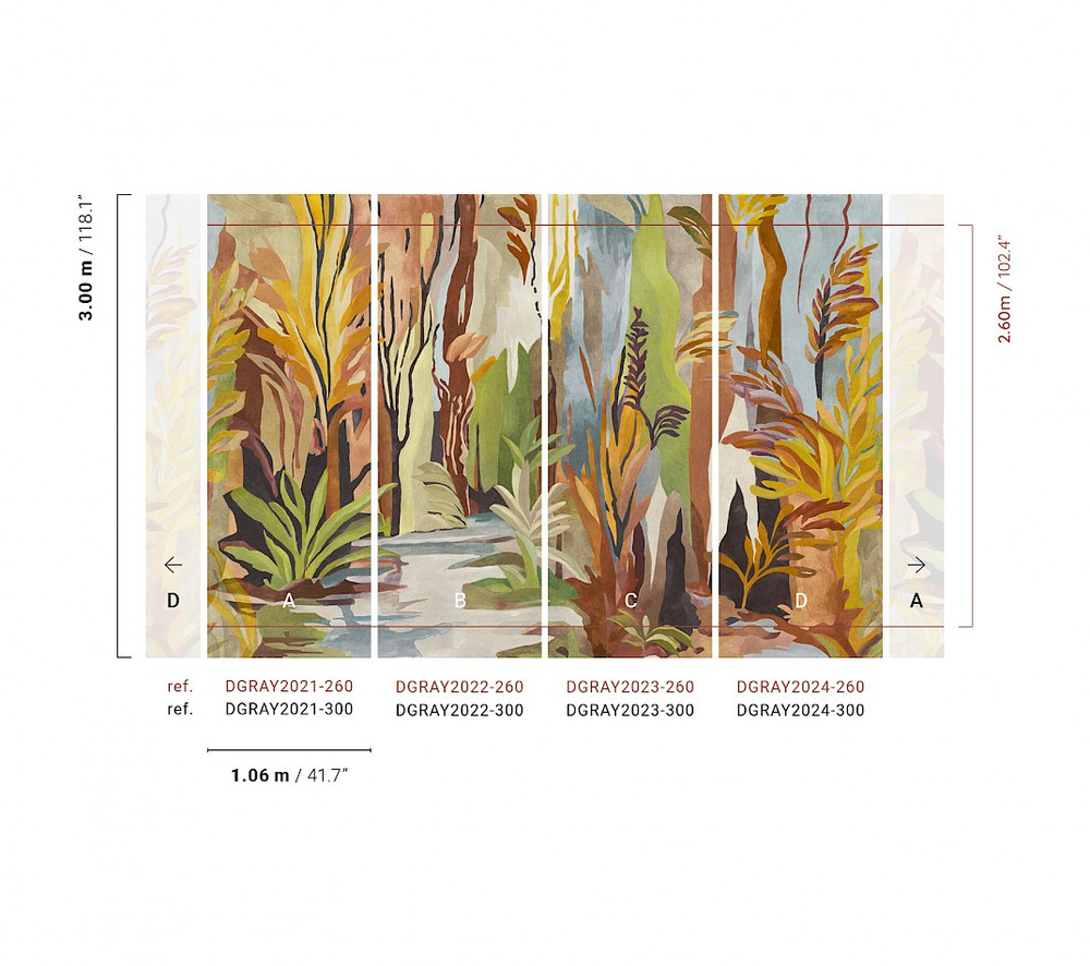 Обои Khroma Ray Taiga Jungle DGRAY2021-2024