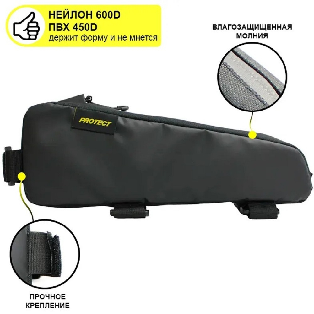 Велосумка Feedbag на раму, серия Bikepacking, р-р 31х10х5 см, PROTECT™