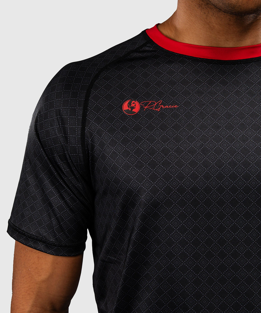 Футболка спортивная Venum x Roger Gracie Black/Red