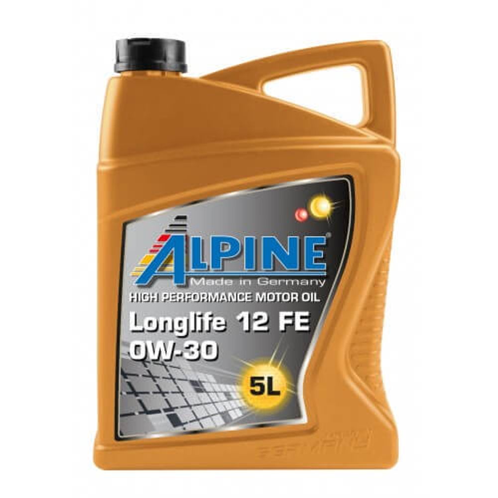 Моторное масло синтетическое Alpine Longlife 12 FE 0W-30 5 л х4 шт