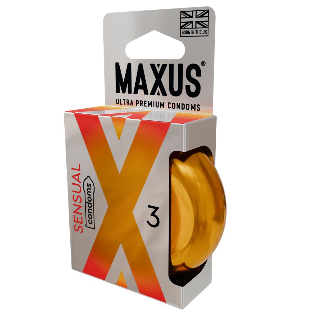 Презервативы MAXUS Sensual, анатомические, 3 шт
