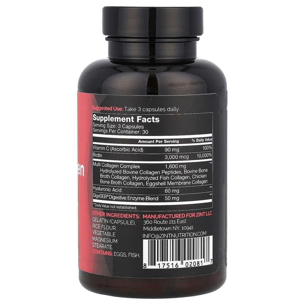 Zint, Комплексный мультиколлаген, 90 капсул