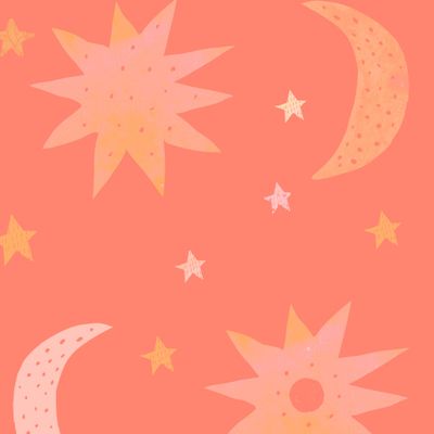 луна и солнце розовый