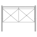 Пешеходное ограждение ПО-1 Крест тип 1 (секция + стойка), стойка 80х80 несъемная, цинк