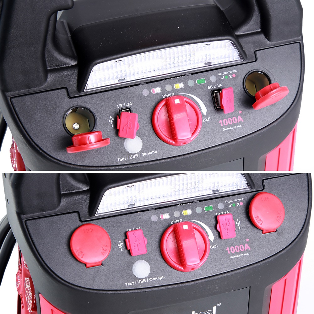 Пусковое устройство 12В, 18 000 мАч, 450/1000А iCartool IC-CBL18_1 (Уценка)