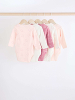 Боди с длинным рукавом для малышей Next N95-296, 5 шт., Молочный, Розовый