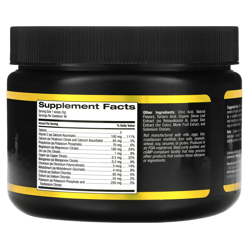 California Gold Nutrition, Sport, электролитный напиток в порошке, со вкусом натурального винограда, 288 г (10,15 унции)