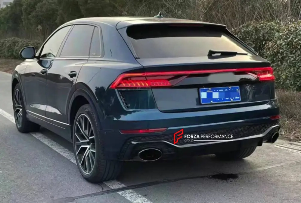 Задний бампер с диффузором RSQ8 для AUDI Q8 4M 2019 - 2023 Ауди обвес