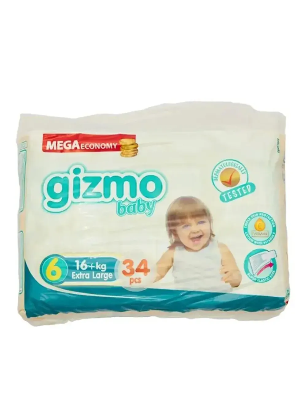 Подгузники "Gizmo baby" рамер 6/34шт
