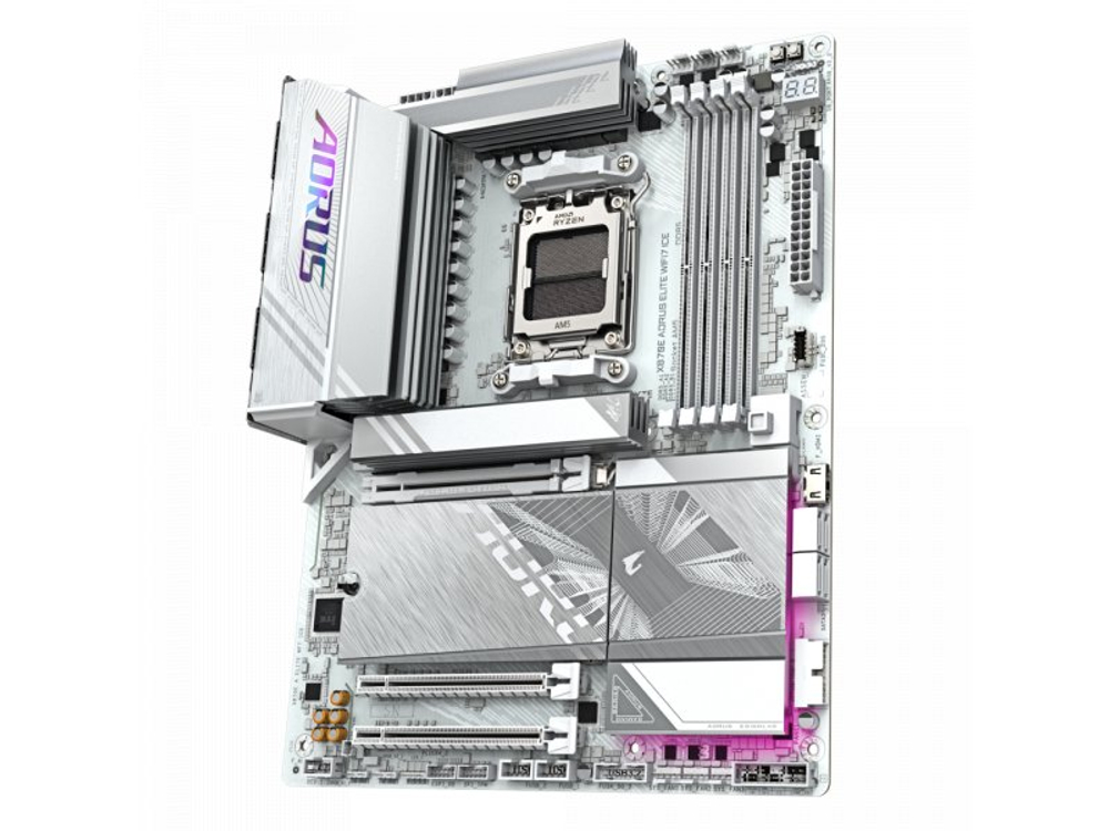 Материнская плата Gigabyte X870e Aorus Elite Wifi7 Ice, Socket AM5, AMD X870E, ATX, RTL