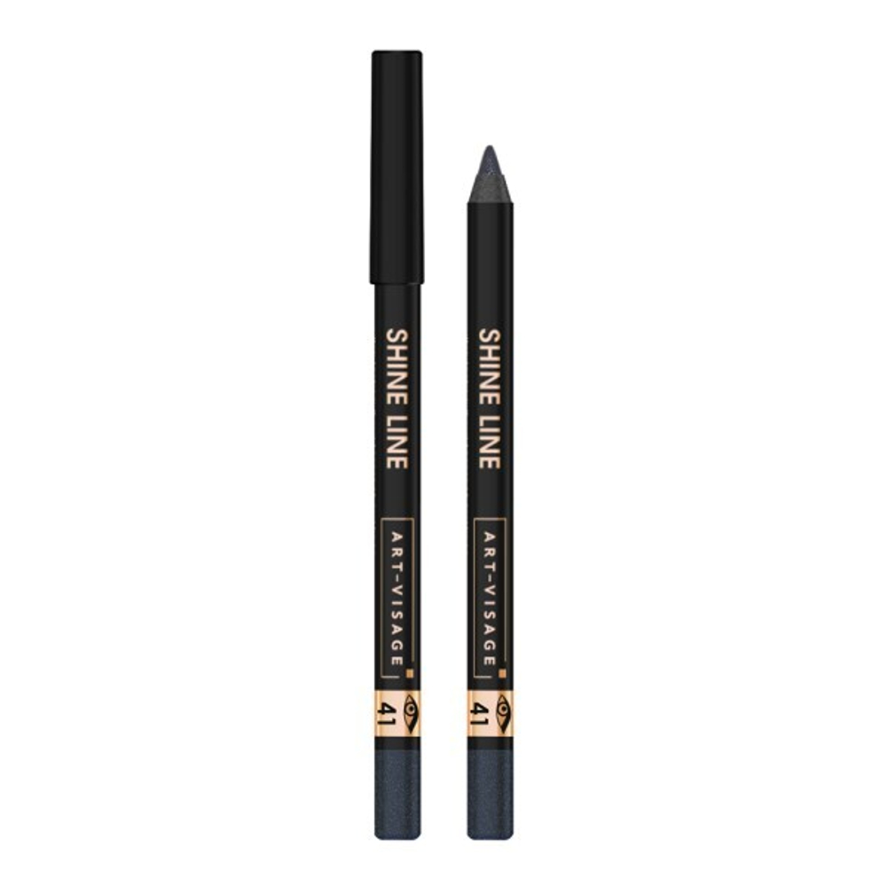 Art-Visage Карандаш для глаз Shine Line, устойчивый, водостойкий, тон №41, Оникс, 1,8 гр