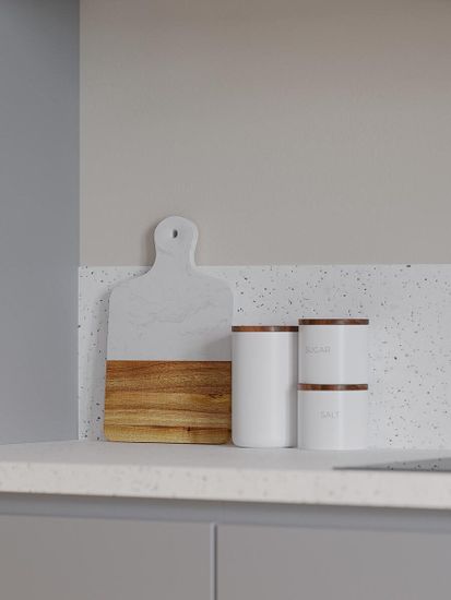 Банка для хранения керамическая, 750 мл, белая