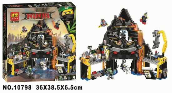 Конструктор BELA 10798 "Логово Гармадона в жерле вулкана" , 554 детали