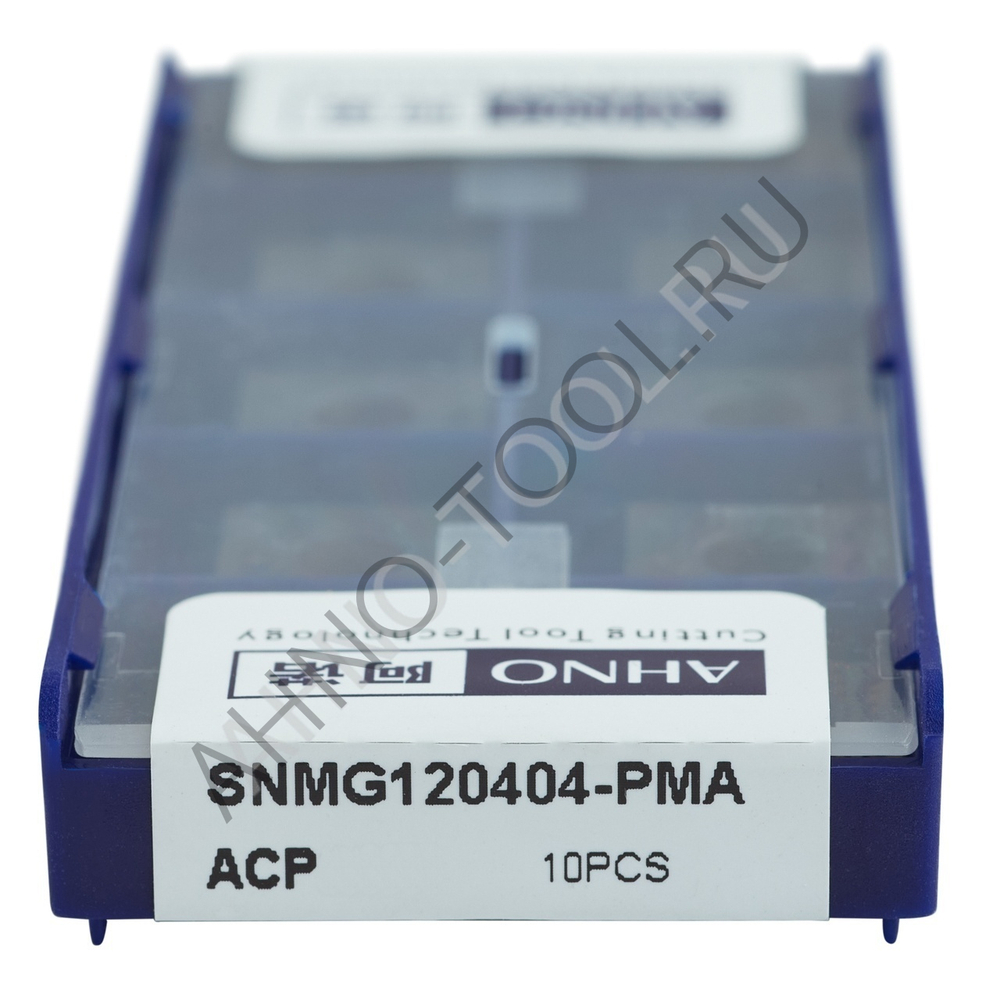 Пластина твердосплавная ISO SNMG120404-PMA ACP20E AHNO по стали, получистовая