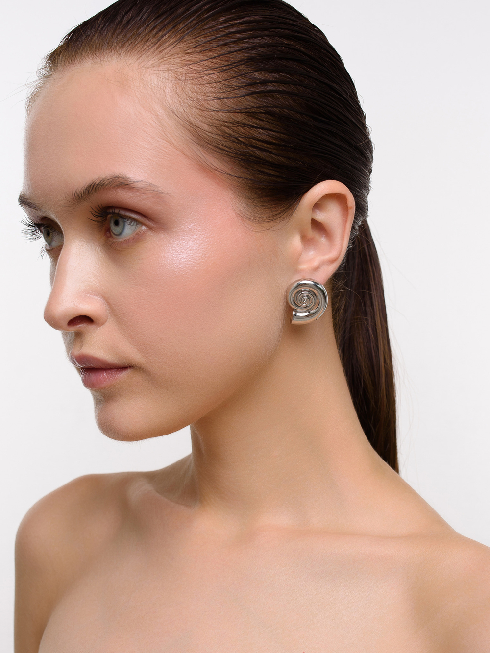 Серьги "Shell bound" Silver