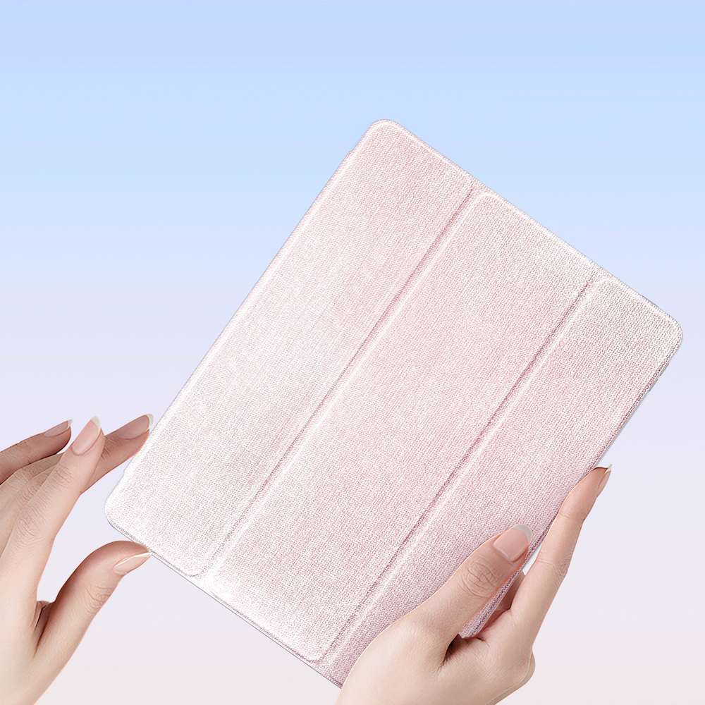 Чехол книжка розового цвета от Dux Ducis для iPad 10 (2022-) и iPad 11 (2025-), серия Unid Series Case
