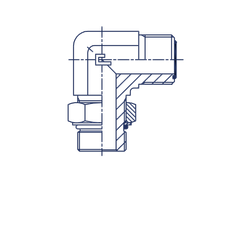 Штуцер FMA90 D38 ORFS 2 - UNF 1.7/8 (удлиненный)