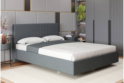 Кровать с латами Соло 140*200, Графит