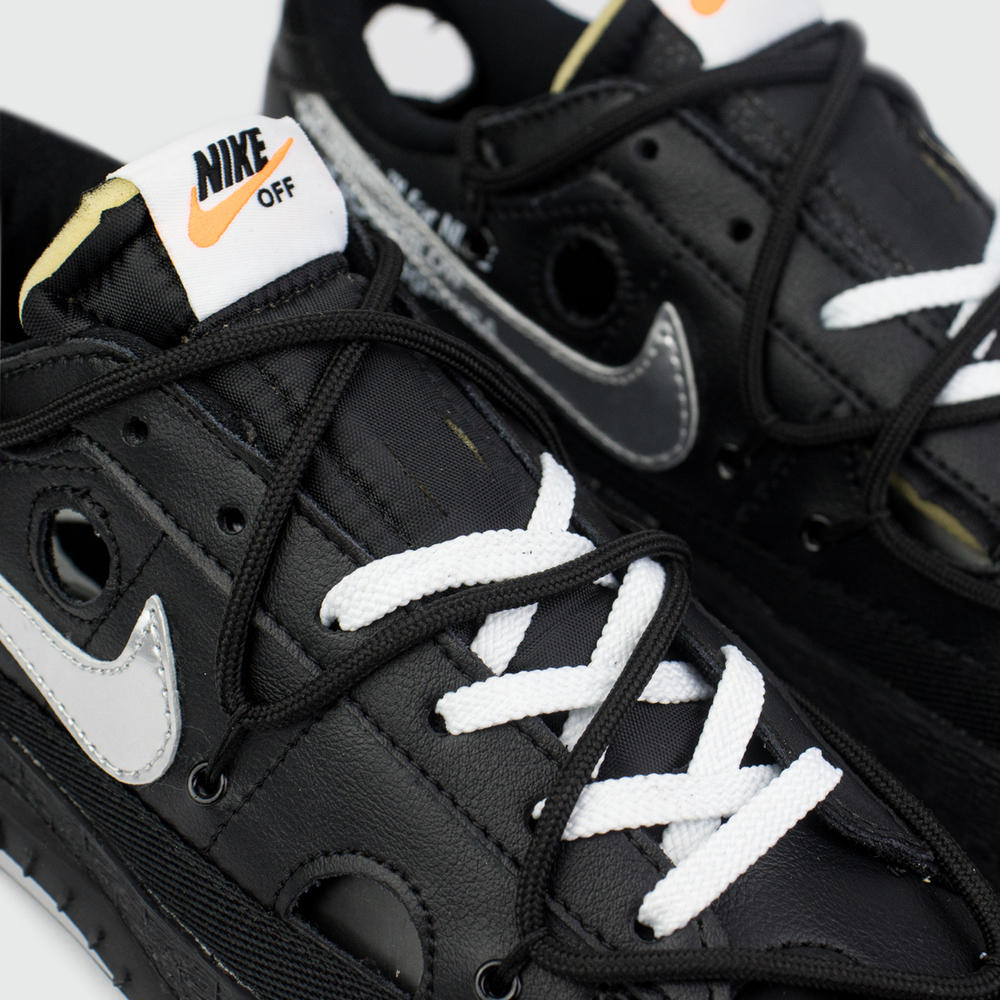 Кроссовки Nike Blazer Low x Off-White Wmns Black Silver