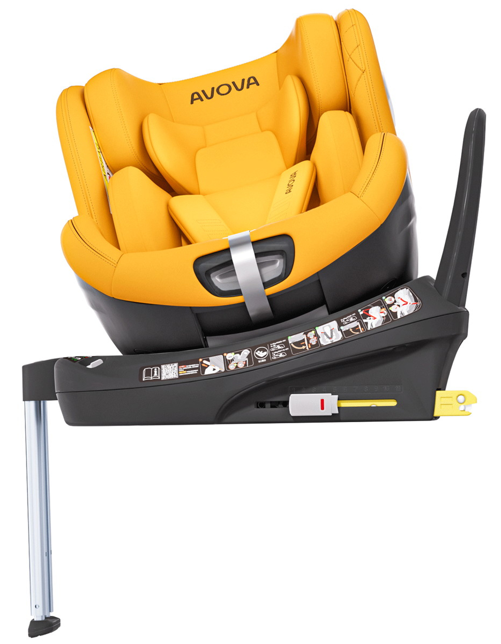 Автокресло Avova Swan Fix i-Size 0-1-2 (40-125 см, 0-25 кг) Beach Yellow, желтый