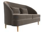 Кушетка Атико, Коричневый, Велюр, 109887