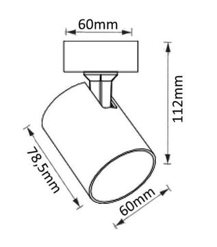Накладной точечный светильник CLT 017CW1R BL черный Invisia Crystal Lux