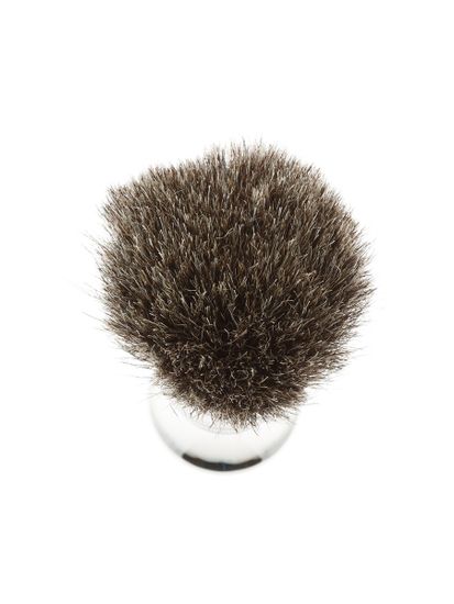 Помазок для бритья IL Ceppo, никелированная латунь, барсучий ворс, рукоять - серебристый цвет