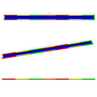 Водная горка с однослойным дном ТУРБО «Капля», герметичная, 35*2*0,4 м