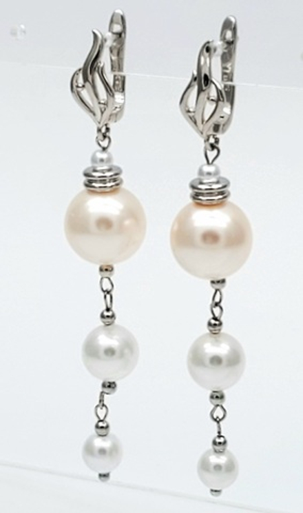 91001112 Серьги SELENA PEARLS