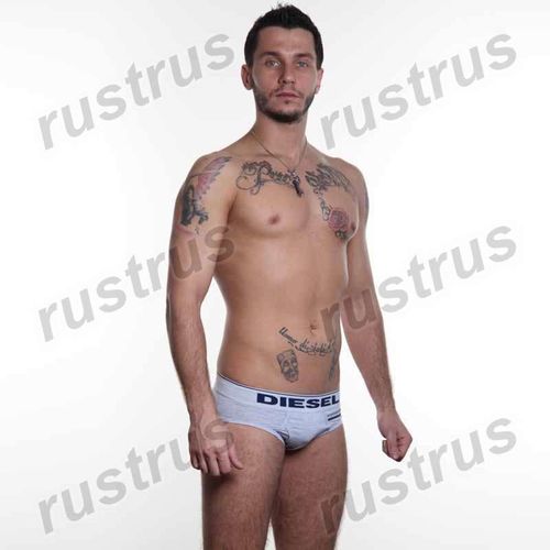 Мужские трусы брифы серые DIESEL DIS0092