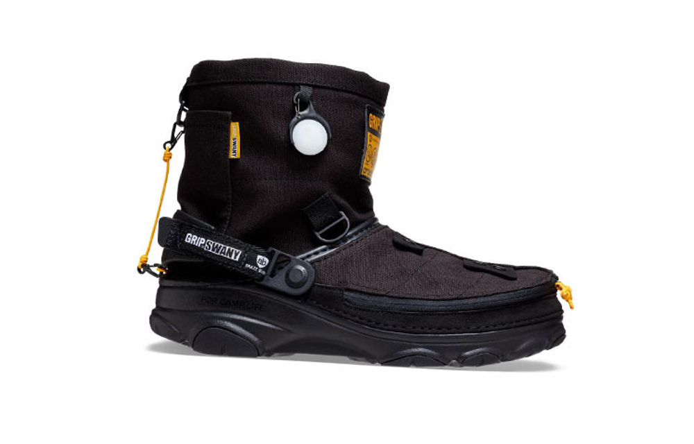 GRIPSWANY x atmos x Crocs Classic clog limited edition co-branded classic clog other wear-resistant non-slip short-tube snow boots for men and women the same style black