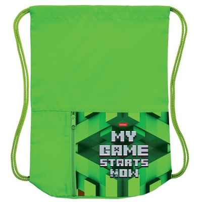 Мешок для сменной обуви, Hatber, Start game, 420х340 мм, 2 отделения, с рисунком, полиэстер, 1, в пл