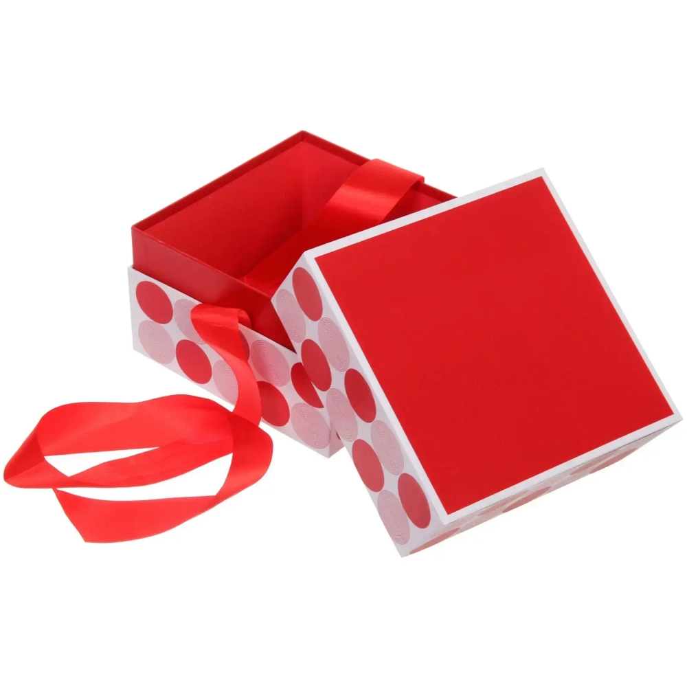 Коробка подарочная «Нежный горох» 19*19*16 см