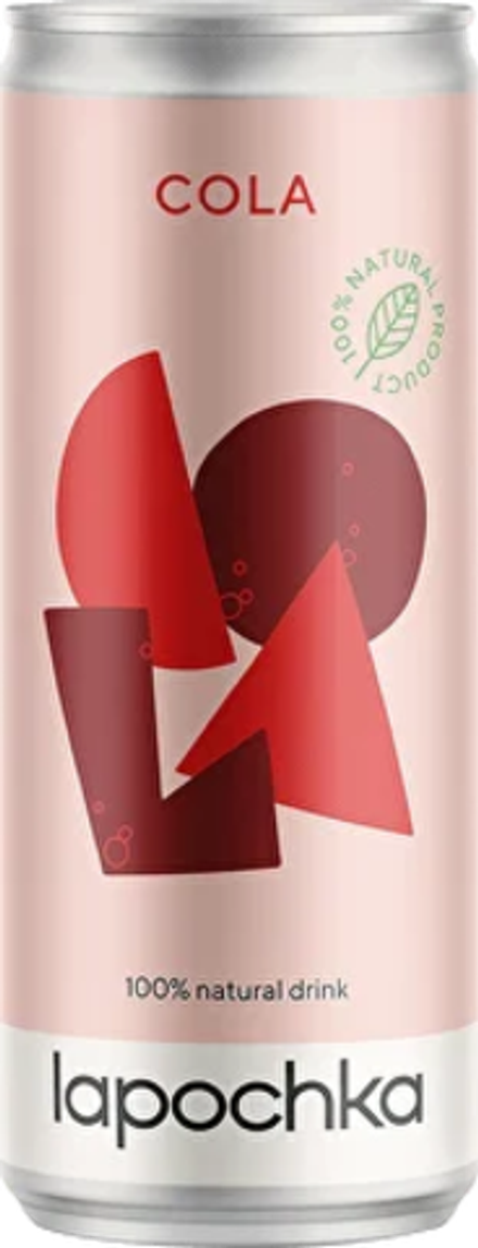 Газированный напиток Лапочка Кола / Lapochka Cola 0.33 - банка