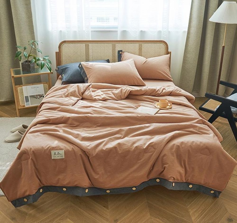ZEPHYR HOME КПБ Полуторка с одеялом, кирпичный