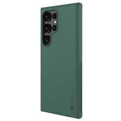 Двухкомпонентный чехол зеленого цвета (Deep Green) от Nillkin для Samsung Galaxy S24 Ultra, серия Super Frosted Shield Pro