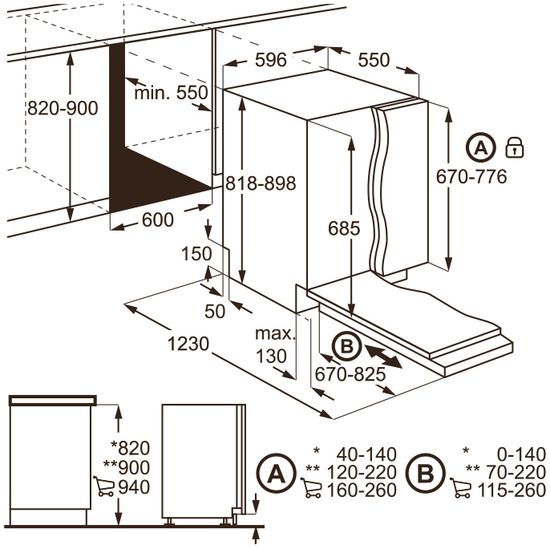 Встраиваемая посудомоечная машина AEG F 97860 VI1P