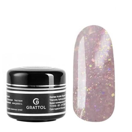 Grattol Gel Camouflage Farfor 15 - Гель камуфлирующий с шиммером, 15мл