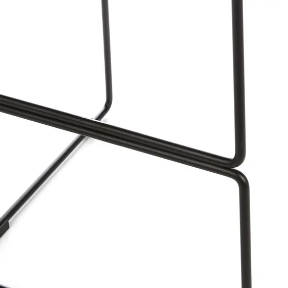 Барный стул Neo Soft 77 см, синий, черные ножки