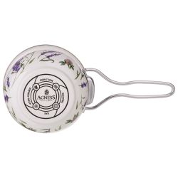 КОВШ ЭМАЛИРОВАННЫЙ СЕРИЯ "FLOWER STORY" 0,9Л, ДИА 14 СМ