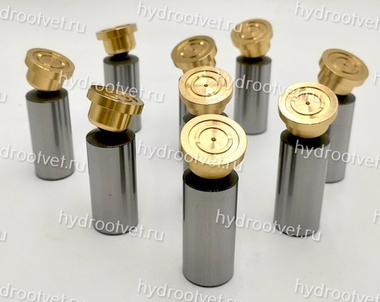 A10VNO85 PISTON SHOE SET(ONE SET=9PCS) - Набор поршней с башмаками 22x66 мм для насоса Rexroth A10VNO85 серии 53 (в одном наборе 9 поршней)