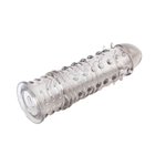 Дымчатая насадка на пенис Swirls Sleeve - 16 см. (Цвет: дымчатый)