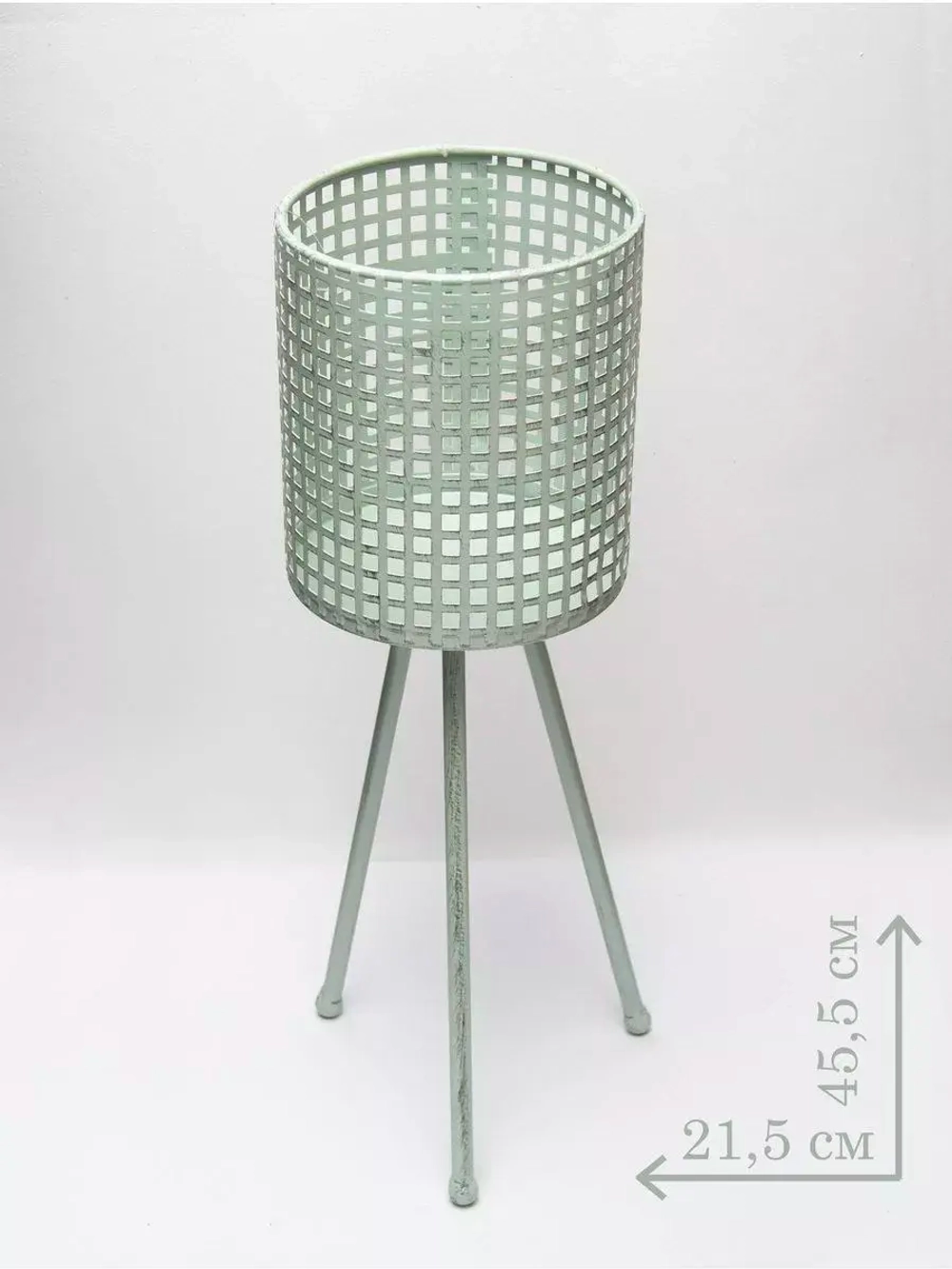 Кашпо металлическое на ножках 45,5*21,5см