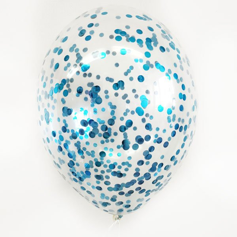 Конфетти круги синий